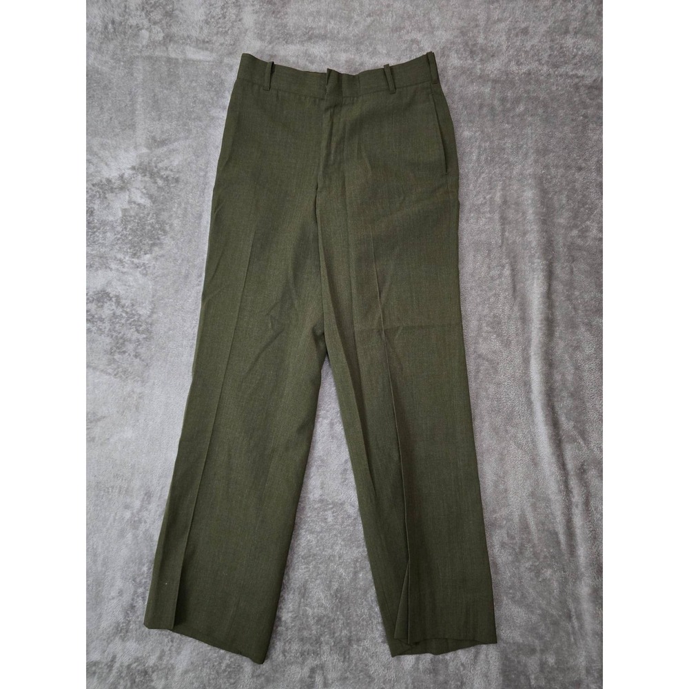 DSCP USMC Green Shade 2212 Poly Wool Dress Trousers Pants 32R Tennessee Apparel